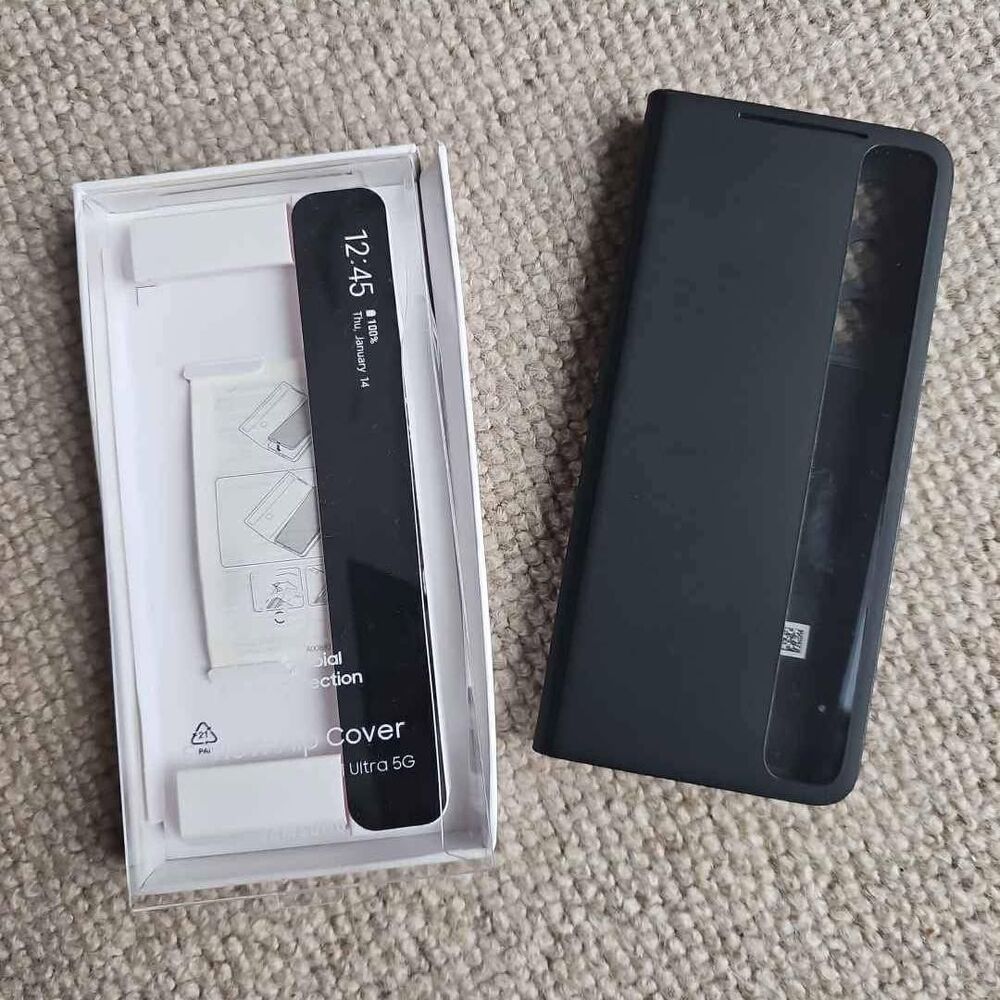 Samsung S-View Flip Cover Galaxy S21 ultra FE 5G EF-ZG990 Black open box